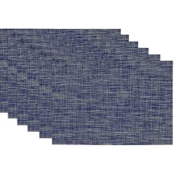 Kirklands Home Tweed Placemats, Set of 6 Blue Discount