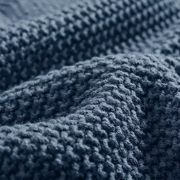 Blankets & Throws>Kirklands Home Twin Rylan Knit Blanket Blue