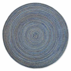 Kirklands Home Variegated Round Placemats, Set of 6 Blue Sale