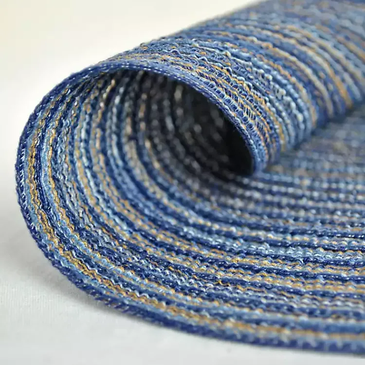 Kirklands Home Variegated Round Placemats, Set of 6 Blue Sale