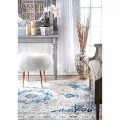 Kirklands Home Blue Verona Area Rug, 5x8 Online