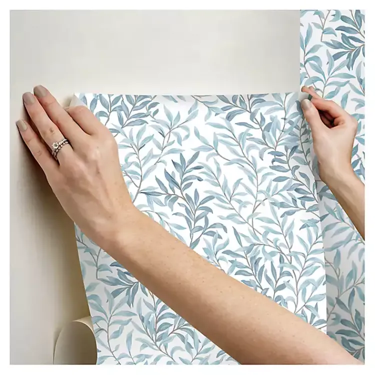 Kirklands Home Vines Peel & Stick Wallpaper Blue Sale