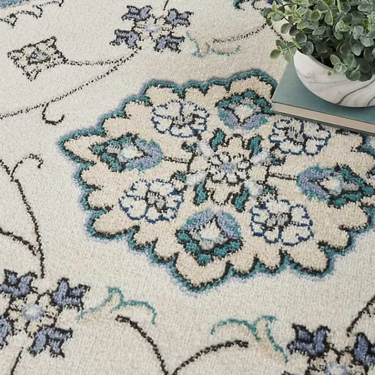 Kirklands Home Blue Vintage Medallion Indoor/Outdoor Runner Clearance