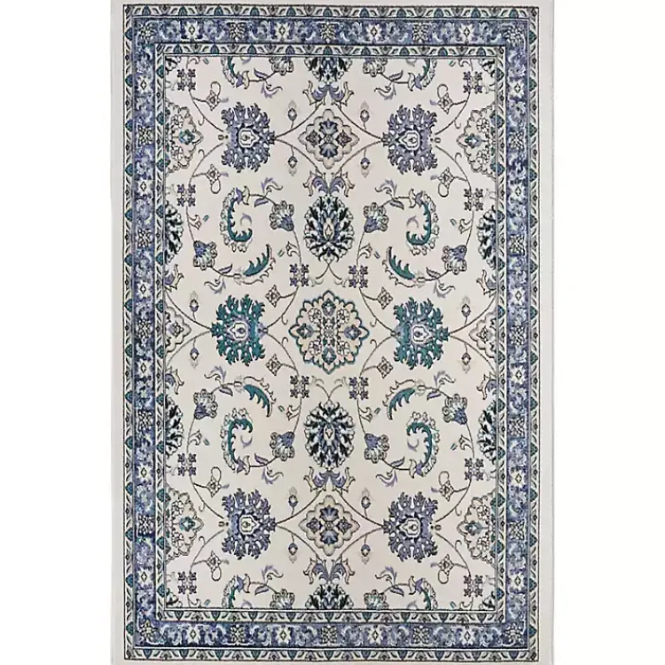 Kirklands Home Blue Vintage Medallion Indoor/Outdoor Rug, 4x6 Discount