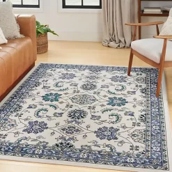 Kirklands Home Blue Vintage Medallion Indoor/Outdoor Rug, 4x6 Discount