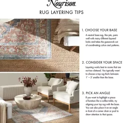 Kirklands Home Blue Vintage Medallion Indoor/Outdoor Rug, 4x6 Discount