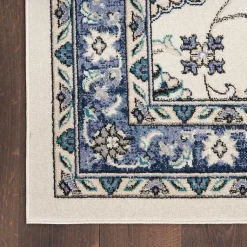 Kirklands Home Blue Vintage Medallion Indoor/Outdoor Rug, 5x7 Hot