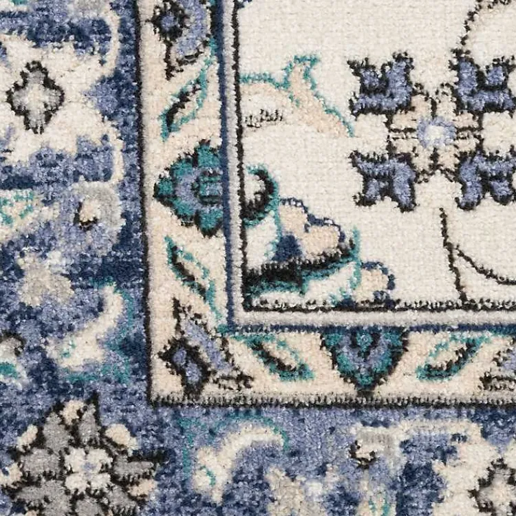 Kirklands Home Blue Vintage Medallion Indoor/Outdoor Rug, 5x7 Hot