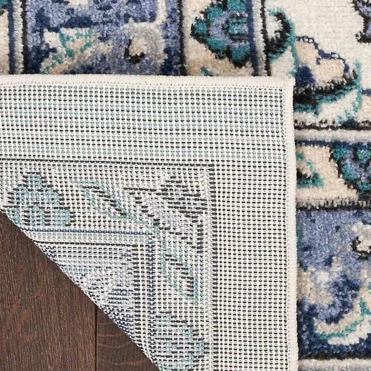 Kirklands Home Blue Vintage Medallion Indoor/Outdoor Rug, 8x10 Sale