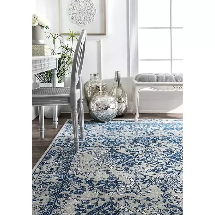 Kirklands Home Blue Vintage Odell Area Rug, 5x7 Hot