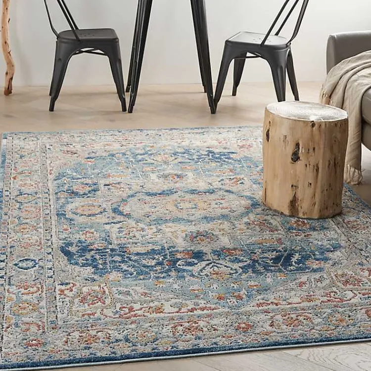 Kirklands Home Vintage Raj Area Rug, 3x5 Blue