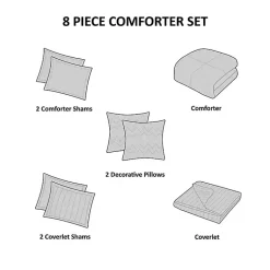 Kirklands Home Blue Watercolor 8-pc. King Comforter Set