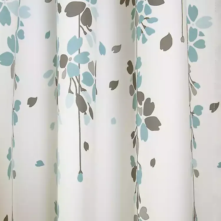 Kirklands Home Blue Weeping Flower Curtain Panel Set, 95 in. Hot