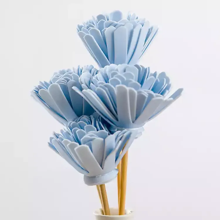 Stems & Bouquets>Kirklands Home Wooden Floral Stems, Set of 2 Blue
