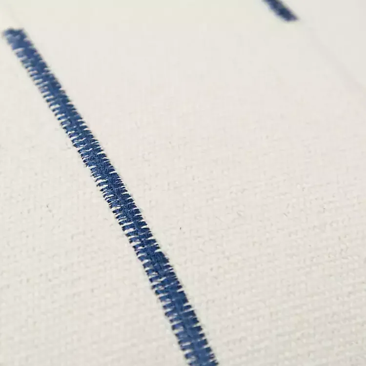 Pillows>Kirklands Home Blue Woven Lines Throw Pillow