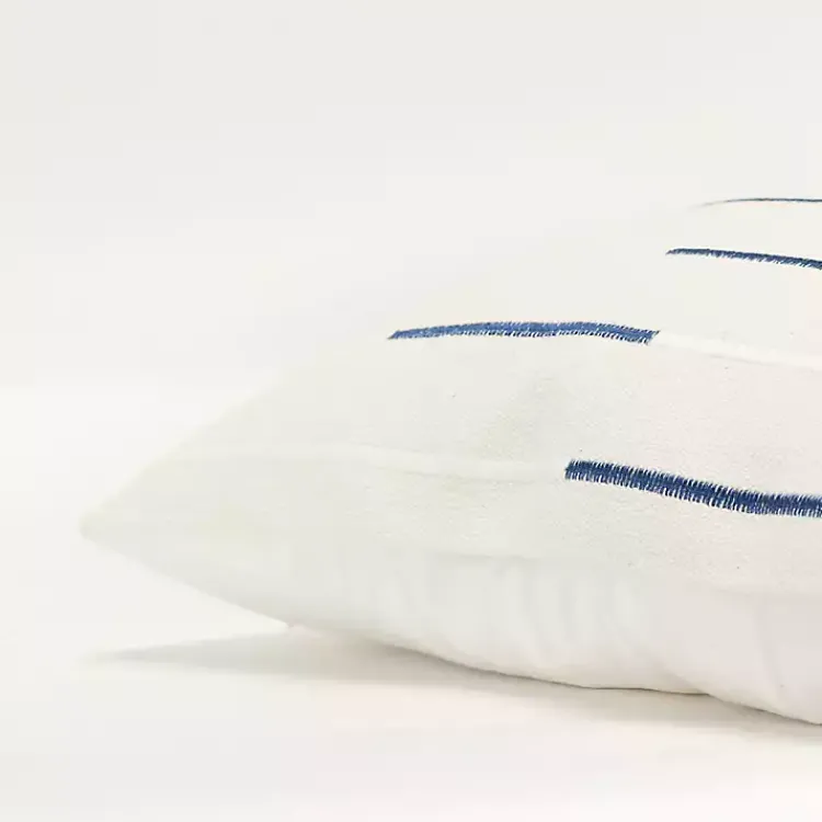 Pillows>Kirklands Home Blue Woven Lines Throw Pillow