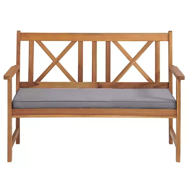 Kirklands Home Blue X-Back Acacia Wood 2-pc. Outdoor Living Set Best