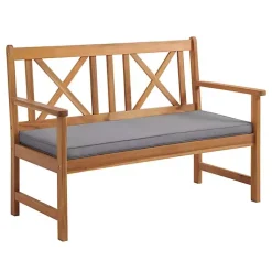 Kirklands Home Blue X-Back Acacia Wood 2-pc. Outdoor Living Set Best
