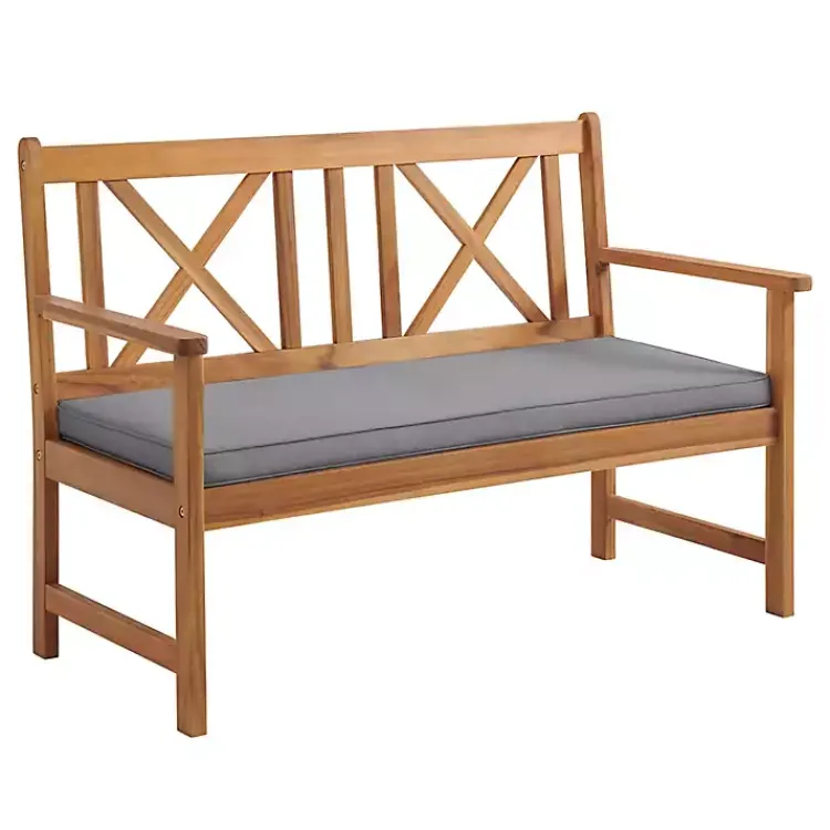 Kirklands Home Blue X-Back Acacia Wood 2-pc. Outdoor Living Set Best