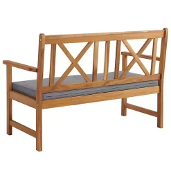 Kirklands Home Blue X-Back Acacia Wood 2-pc. Outdoor Living Set Best