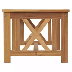 Kirklands Home Blue X-Back Acacia Wood 2-pc. Outdoor Living Set Best