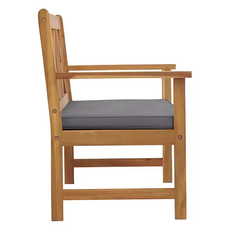 Kirklands Home Blue X-Back Acacia Wood 2-pc. Outdoor Living Set Best