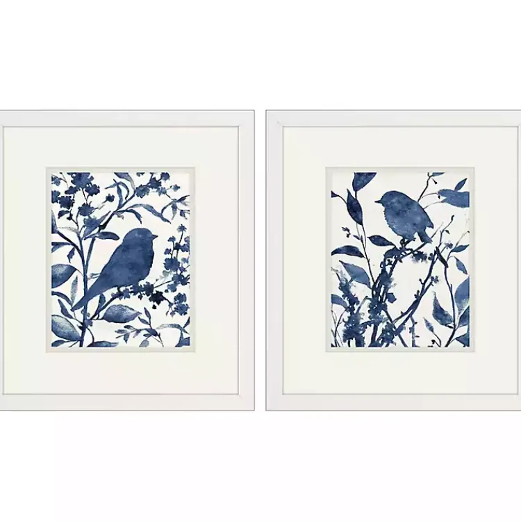 Kirklands Home Bluebird Silhouette Framed Art Prints, Set of 2 Hot