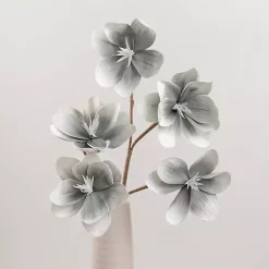 Stems & Bouquets>Kirklands Home Blue-Gray Japanese Magnolia Foam Spray
