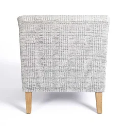 Kirklands Home Blue-Grey Houndstooth 2-pc. Chair and Ottoman Set Sale