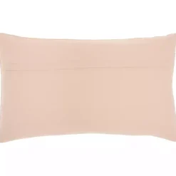 Pillows>Kirklands Home Blush Beaded Floral Motif Lumbar Pillow Pink