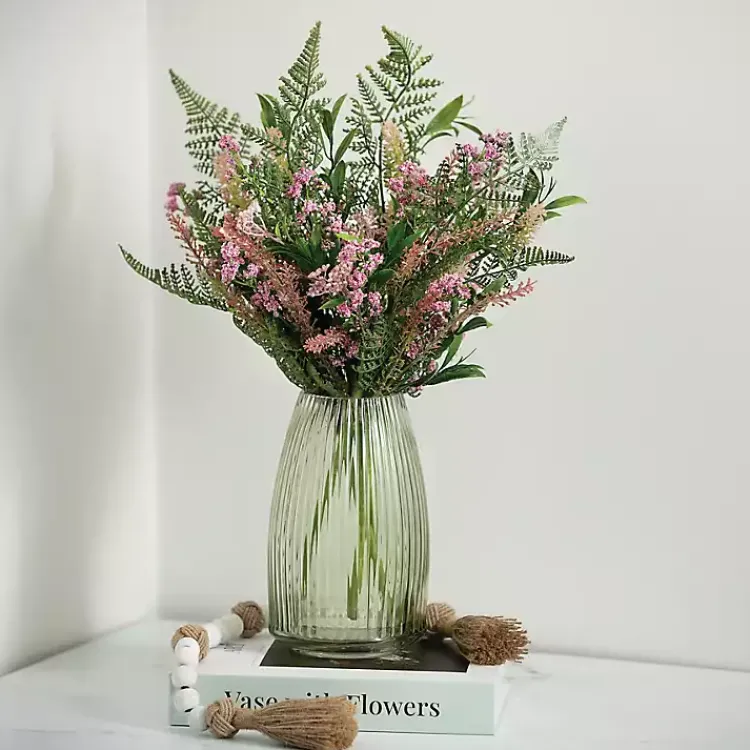 Stems & Bouquets>Kirklands Home Blush Berry and Leaf Stems, Set of 6