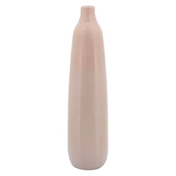 Vases>Kirklands Home Blush Ceramic Bottleneck Floor Vase Pink