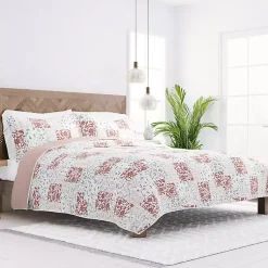 Kirklands Home Blush Patchwork Reversible 3-pc. Queen Quilt Set Discount