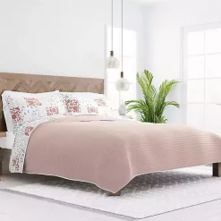 Kirklands Home Blush Patchwork Reversible 3-pc. Queen Quilt Set Discount