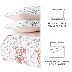 Kirklands Home Blush Patchwork Reversible 3-pc. Queen Quilt Set Discount