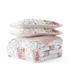 Kirklands Home Blush Patchwork Reversible 3-pc. King Quilt Set Clearance