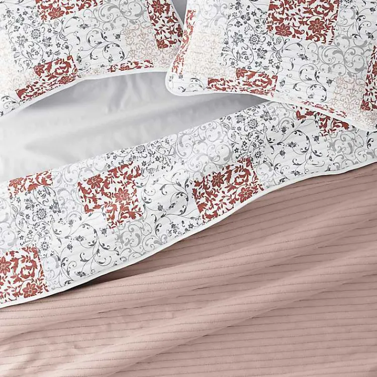 Kirklands Home Blush Patchwork Reversible 3-pc. King Quilt Set Clearance