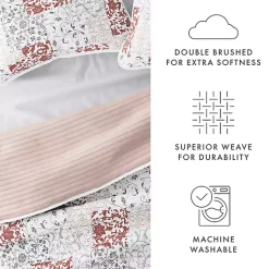 Kirklands Home Blush Patchwork Reversible 3-pc. King Quilt Set Clearance