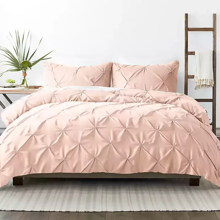 Kirklands Home Blush Pinched 2-pc. Twin Duvet Cover Set Pink Best