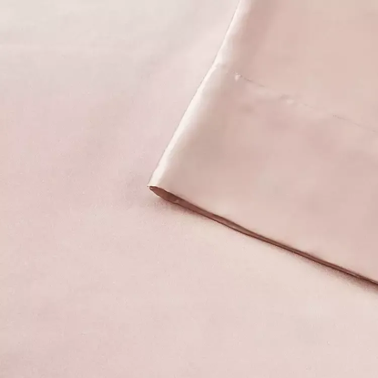 Kirklands Home Blush Satin Standard 2-pc. Pillow Case Set Pink New