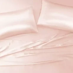 Kirklands Home Blush Satin Standard 2-pc. Pillow Case Set Pink New
