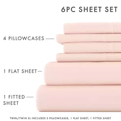 Kirklands Home Blush Ultra Soft 6-pc. Full Sheet Set Pink Online