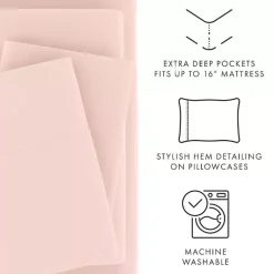 Kirklands Home Blush Ultra Soft 4-pc. Twin XL Sheet Set Pink Best
