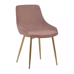 Kirklands Home Blush Velvet Heidi Dining Chair Pink Best