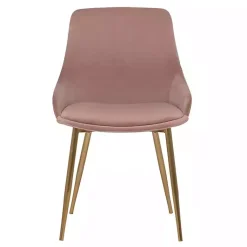 Kirklands Home Blush Velvet Heidi Dining Chair Pink Best