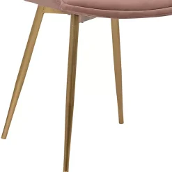 Kirklands Home Blush Velvet Heidi Dining Chair Pink Best
