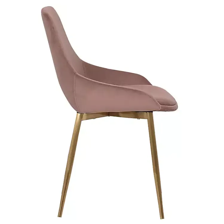 Kirklands Home Blush Velvet Heidi Dining Chair Pink Best