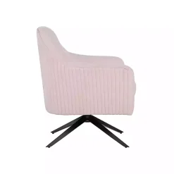 Kirklands Home Blush Velvet Swivel Accent Chair Pink Outlet