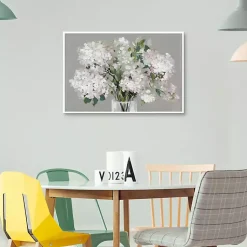 Kirklands Home Blushing Hydrangeas Framed Canvas Art Print Discount