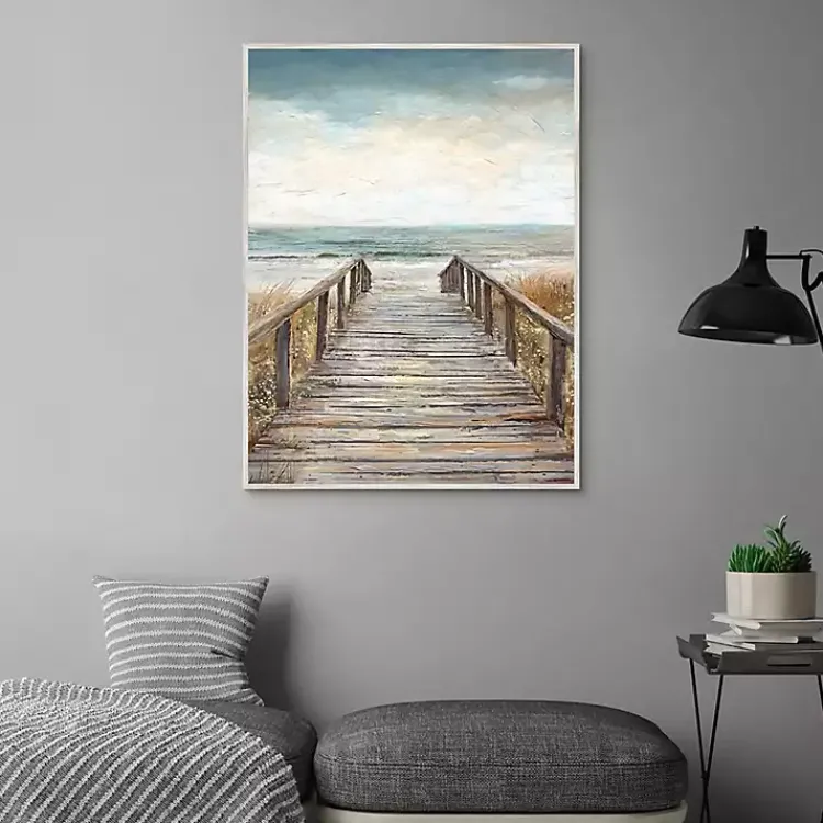 Kirklands Home Boardwalk To The Beach Framed Canvas Art Print Multi Clearance